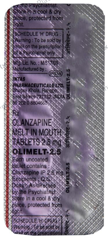 Olimelt 2.5mg Tablet MD 10s