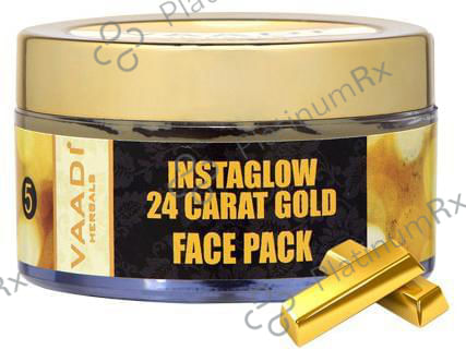 Vaadi Herbals 24 Carat Gold Face Pack - Vitamin-E & Lemon Peel