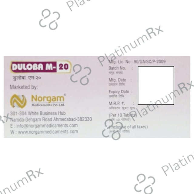 Duloba M 20 Tablet 10s