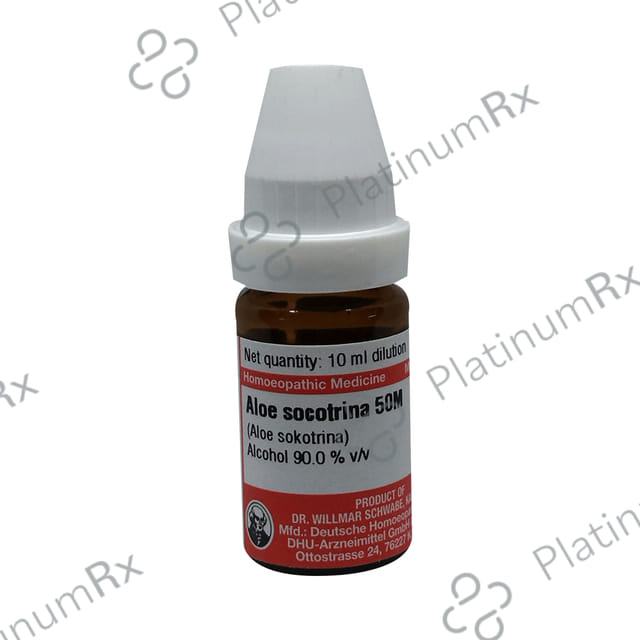 Dr Willmar Schwabe Germany Aloe Socotrina (Aloe Sokotrina) Dilution 50M