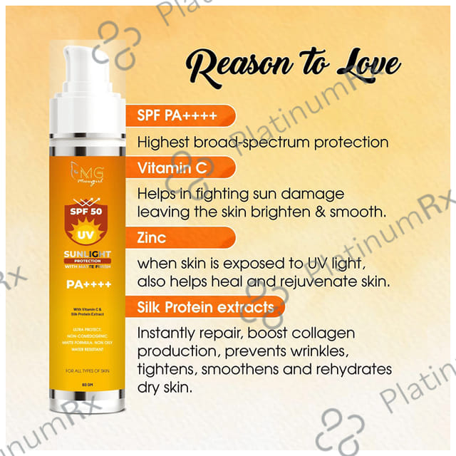 MG Meowgirl UV Sunlight Protection with Matte Finish SPF 50 PA++++ Gel 60gm