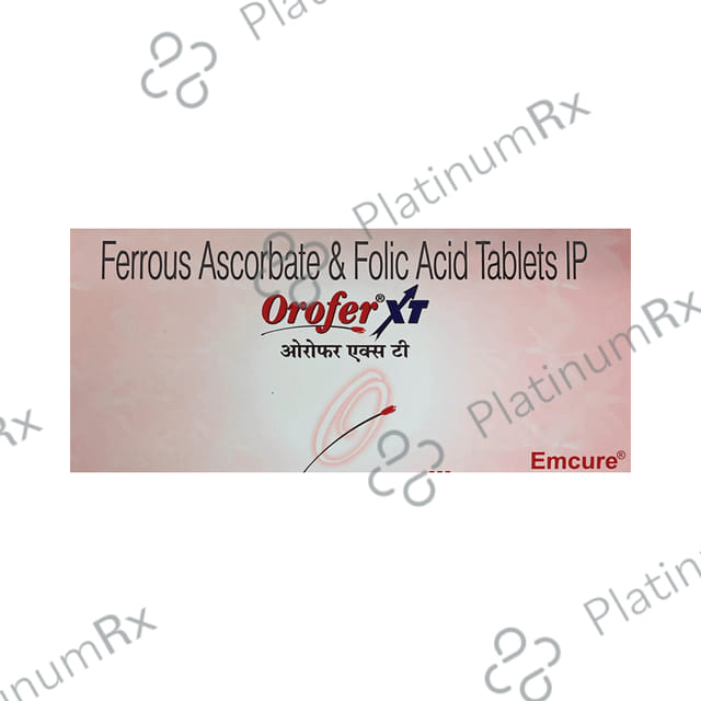 Orofer XT 100mg/1500mcg Tablet 15s