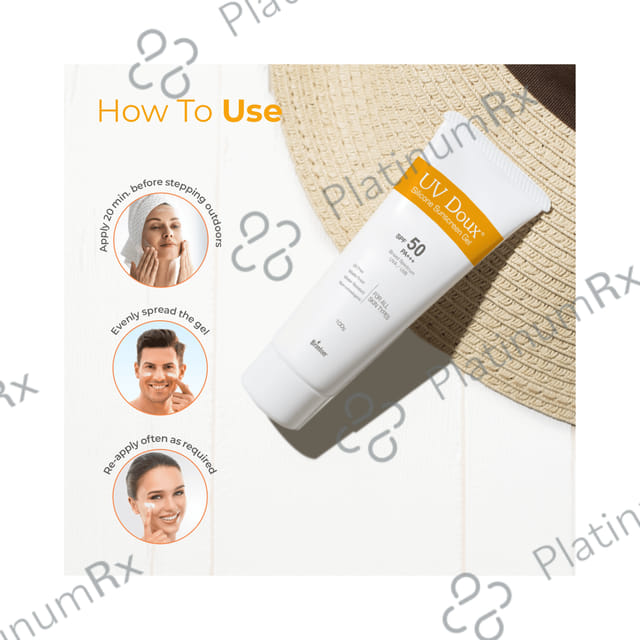 UV Doux Silicone Sunscreen SPF 50 Gel 100gm