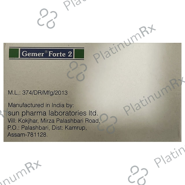 Gemer Forte 2/850mg Tablet PR 10s