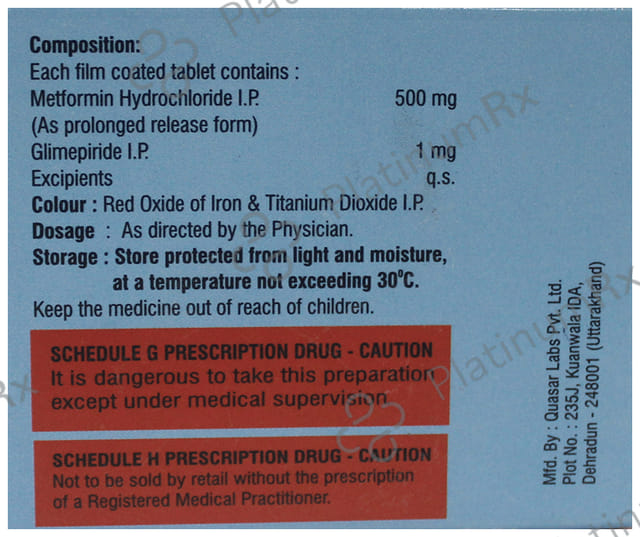 Glicisa-M 1 Tablet PR