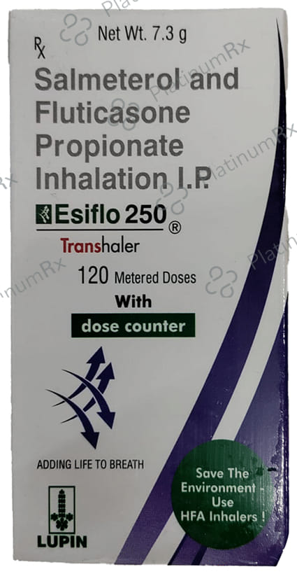 Esiflo 250/25mcg Transhaler 120MDI