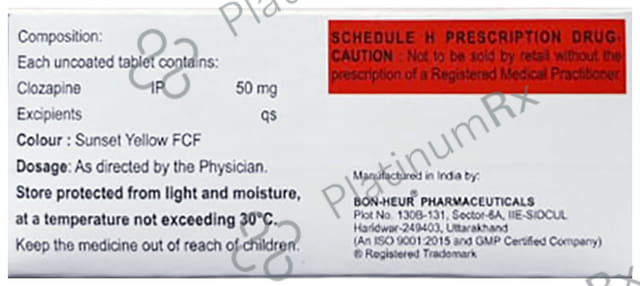 Clozazap 50mg Tablet 10s