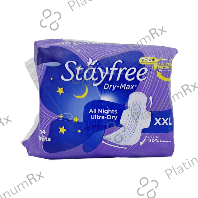Stayfree Dry Max All Night Ultra Dry Pads XXL 14s