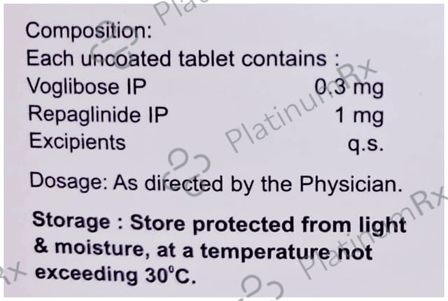Repaday V 1/0.3mg Tablet 10s
