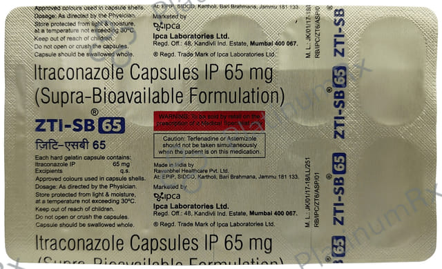 Zti SB 65mg Capsule 10s