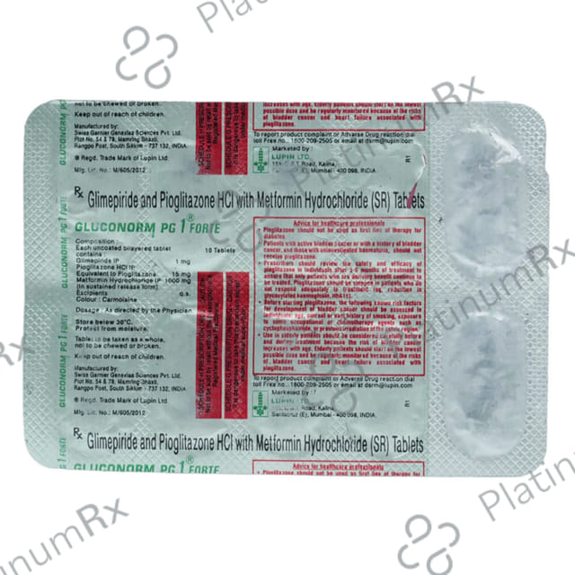 Gluconorm-PG-L 1 Forte Tablet