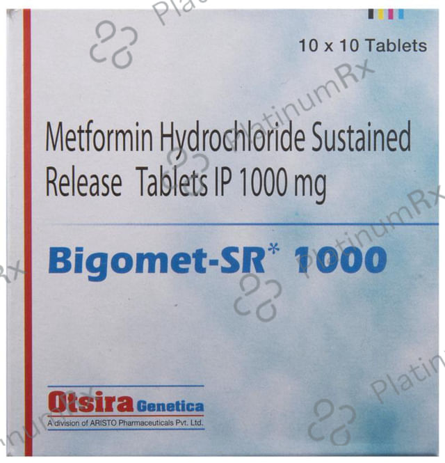 Bigomet SR 1000mg Tablet 10s