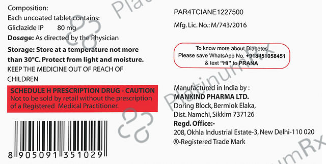 Glizid 80mg Tablet