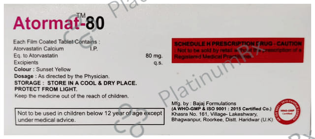 Atormat 80mg Tablet 10s