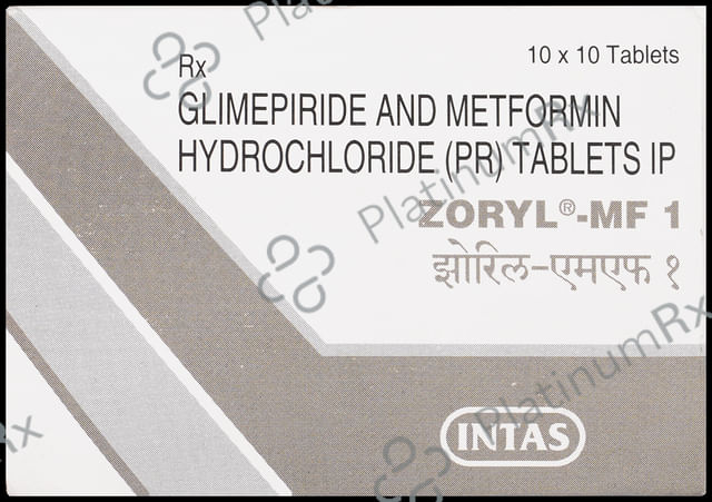 Zoryl MF 1/850mg Tablet 10s