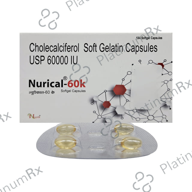 Nurical 60K Soft Gelatin Capsule