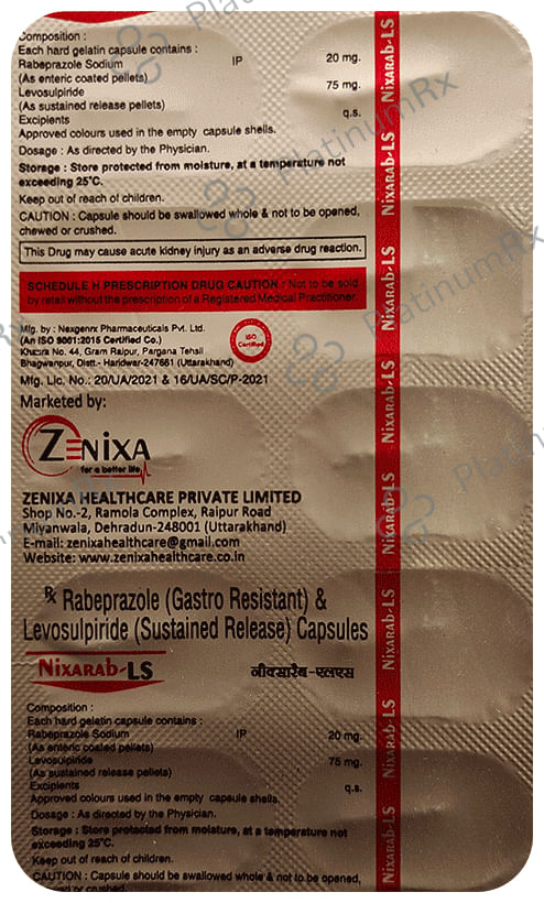 Nixarab LS Capsule SR 10s