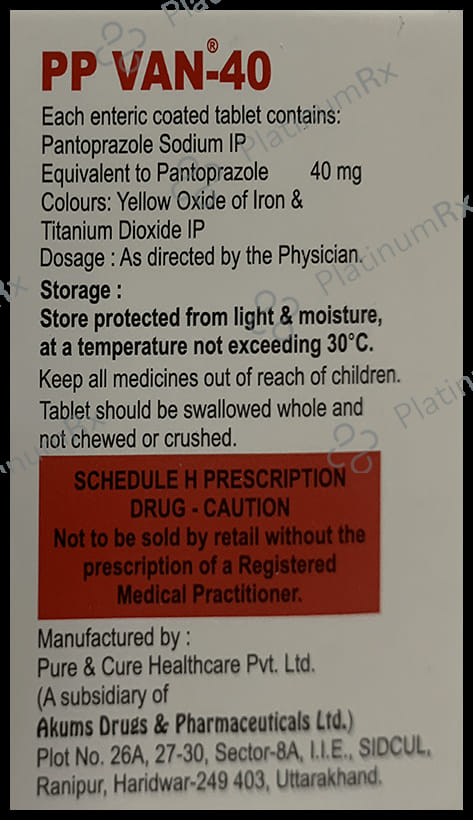 PP Van 40 Tablet