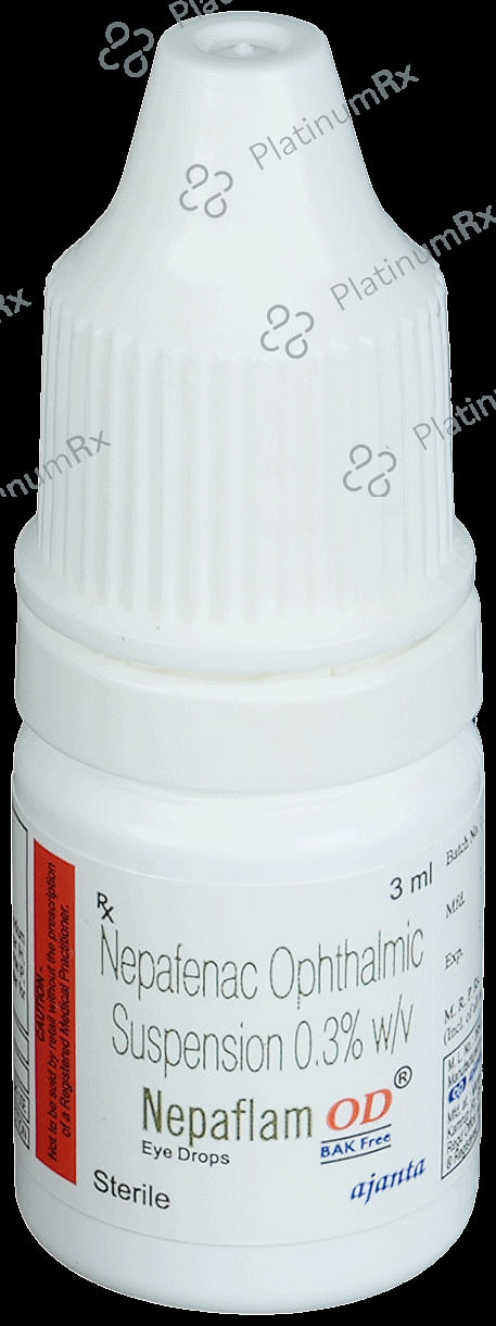 Nepaflam OD Eye Drop BAK Free 3ml