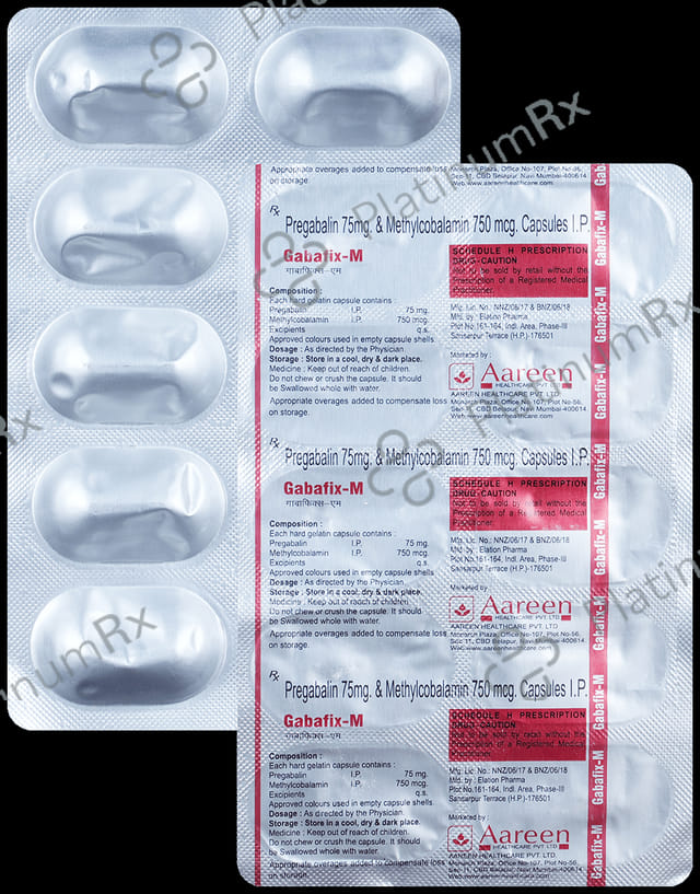 Gabafix M 750mcg/75mg Capsule 10s