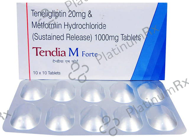 Tendia M Forte 20/1000mg Tablet SR 15s