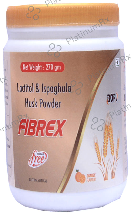 Fibrex 3.5/10gm Husk Orange Flavour Sugar Free Granules 270gm