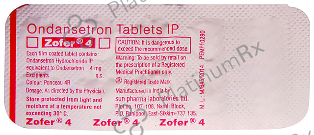 Zofer 4mg Tablet 10s