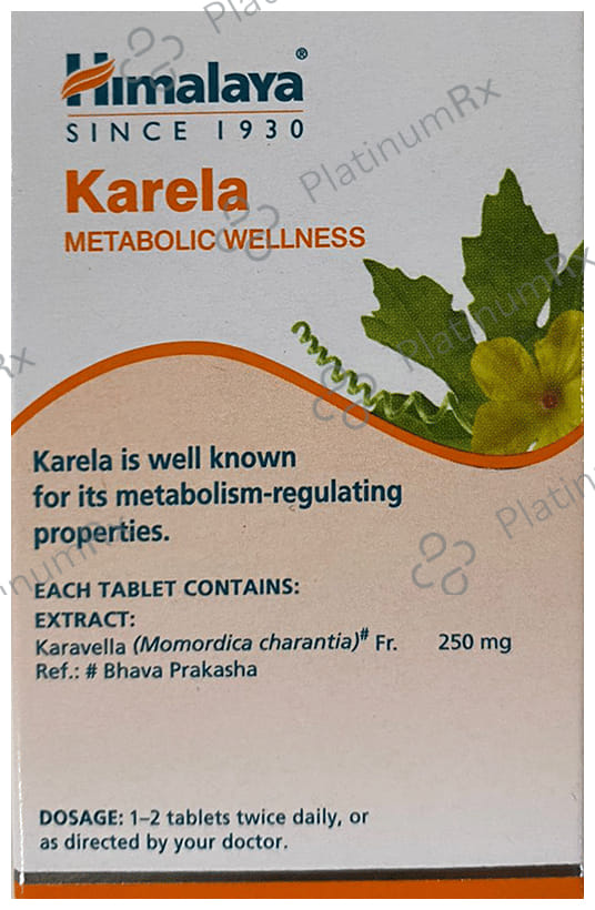 Himalaya Wellness Pure Herbs Karela Metabolic Wellness Tablet - Helps Regulate Glucose & Blood Sugar