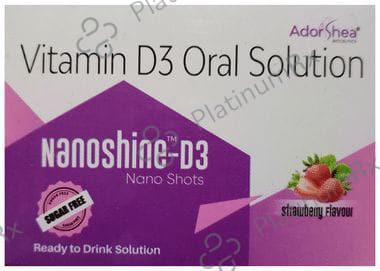 Nanoshine-D3 Nano Shots (5ml Each) Sugar Free Strawberry