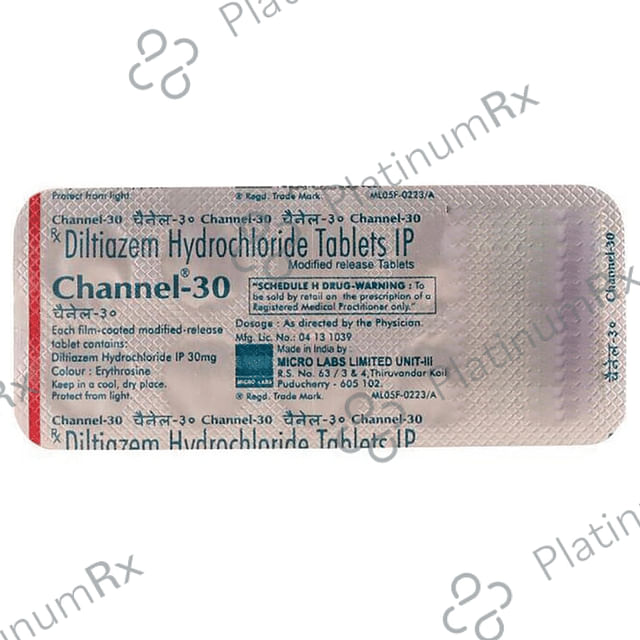 Channel 30mg Tablet MR 10s