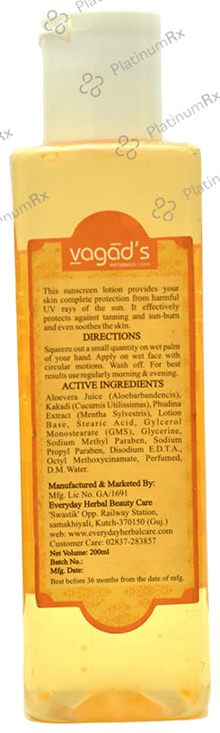 Vagad's Khadi India Natural Sunscreen Face Wash with Lemon & Orange 200 Face Wash