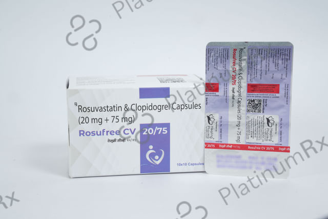 Rosufree CV 20/75mg Capsule 10s
