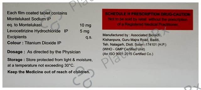 Curcet 5/10mg M Tablet 10s