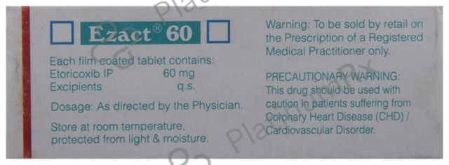 Ezact 60mg Tablet 10s