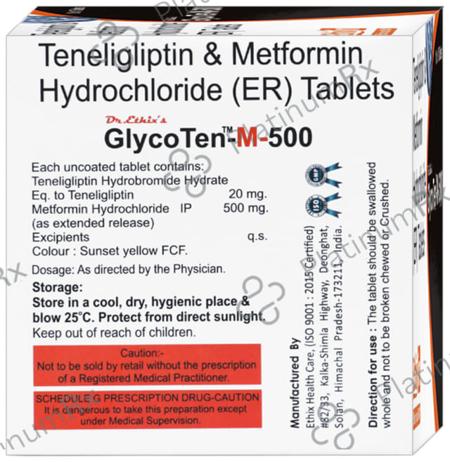 Glycoten-M 500 Tablet ER