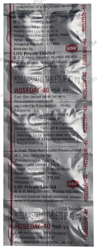 Roseday 40mg Tablet 10s