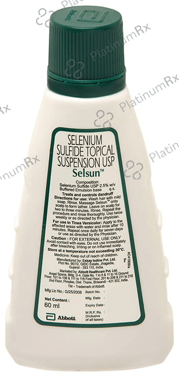 Selsun Suspension Anti Dandruff Shampoo 60ml