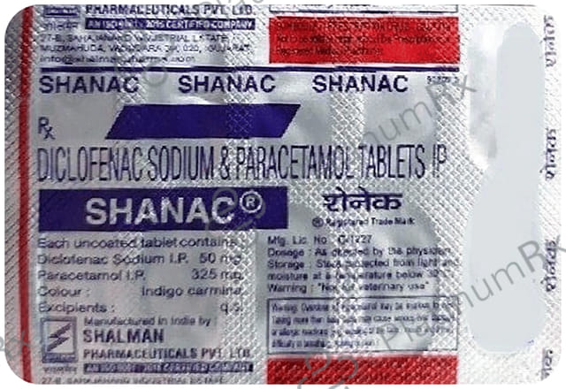 Shanac 50mg/325mg Tablet