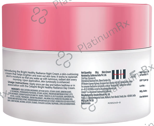 Cetaphil Brightening Night Comfort Cream For Sensitive Skin 50gm