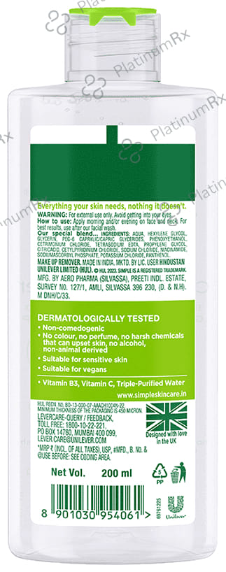 Simple Miscellar Cleansing Water