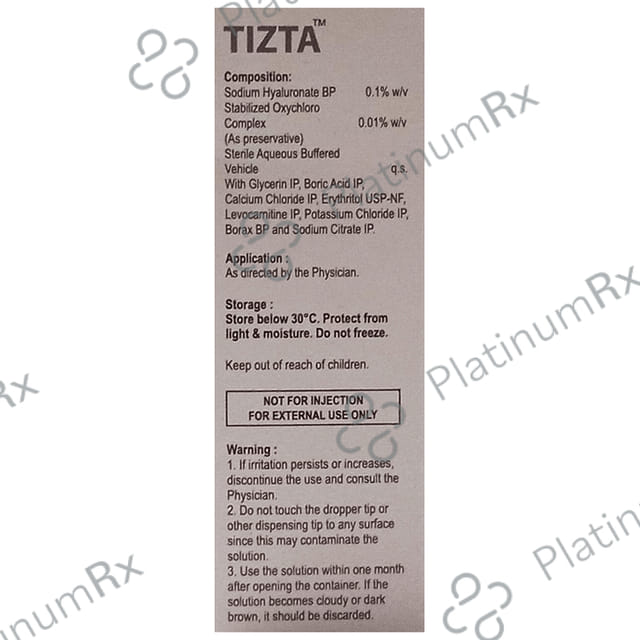 Tizta 0.1% Eye Drop 10ml