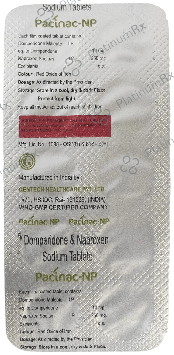 Pacinac NP 250/10mg Tablet 10s