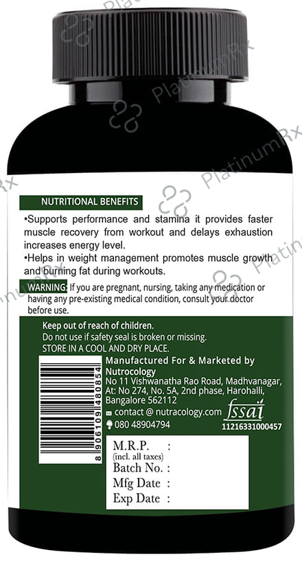 Nutracology L Carnitine 1000mg Capsule