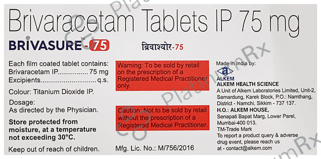 Brivasure 75mg Tablet 15s