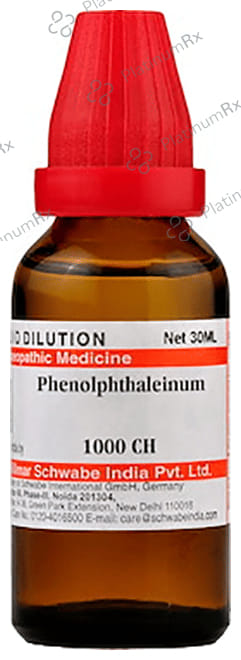 Dr Willmar Schwabe India Phenolphthaleinum Dilution 1000 CH