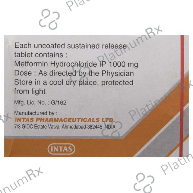 Zomet TH 1000mg Tablet SR 10s