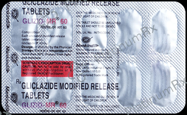 Glizid MR 60mg Tablet 10s