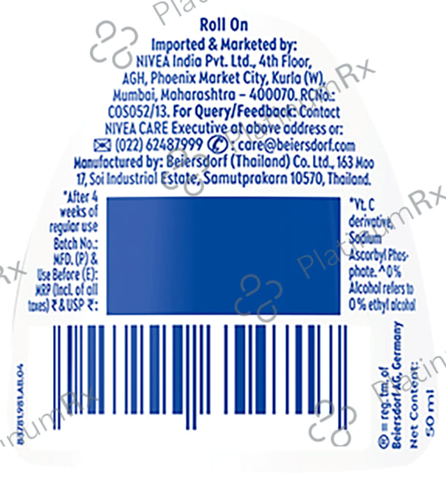 Nivea Women Deodorant Roll On Natural Glow Sensitive