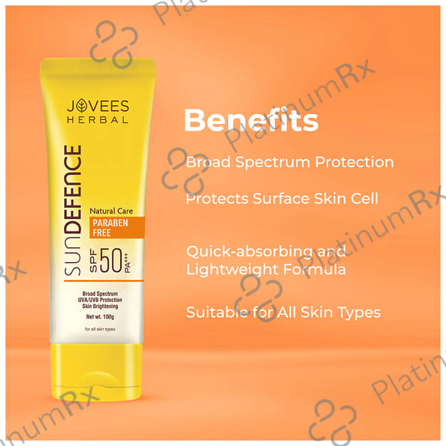 Jovees Sun Defence SPF 50 PA+++ Cream 100gm
