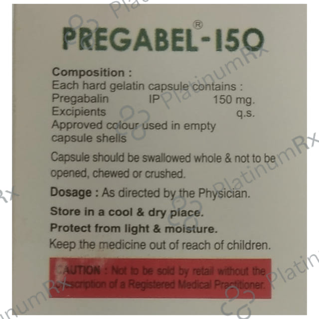 Pregabel 150mg Capsule